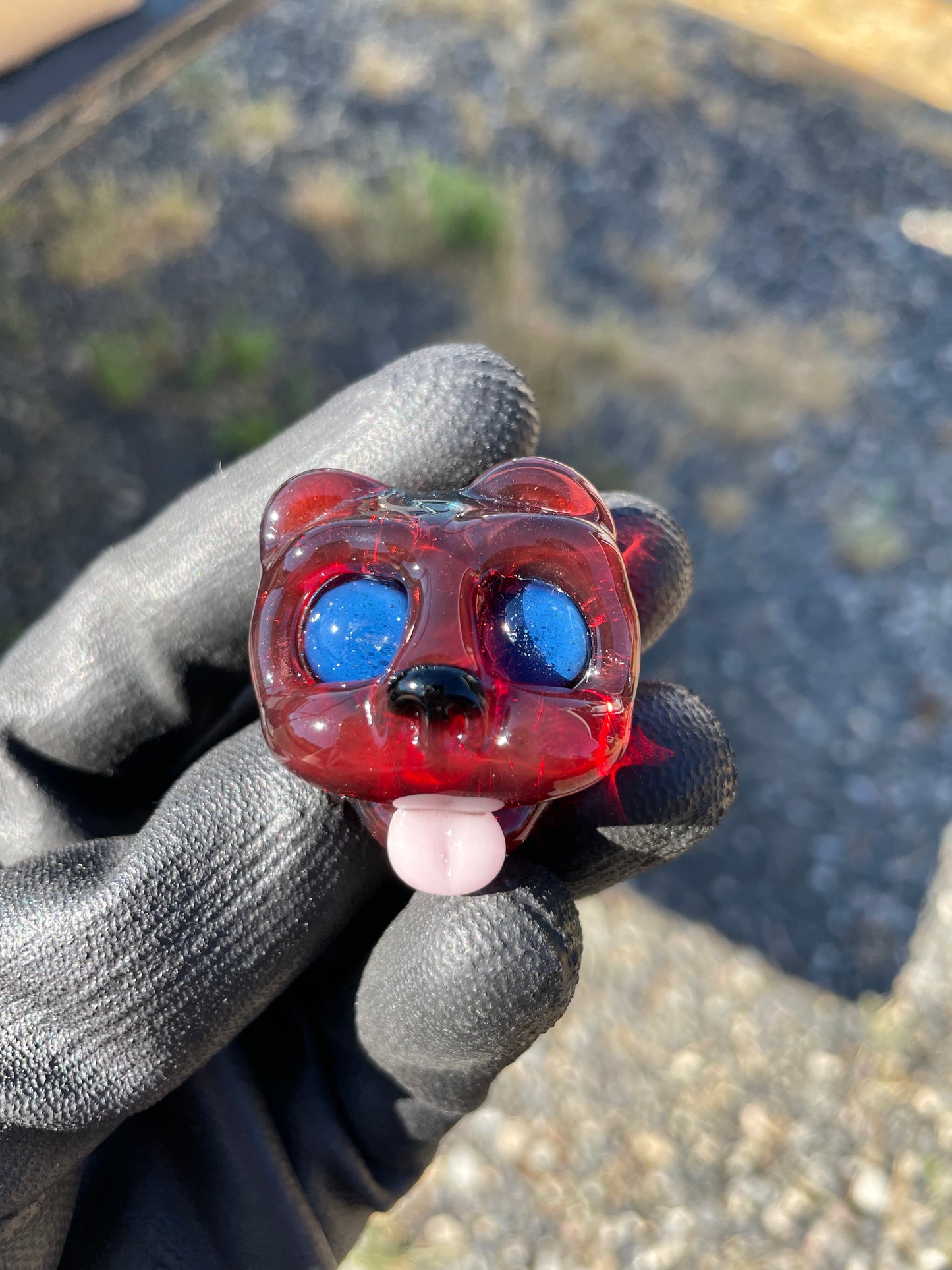 GoofBear Glass Pendants