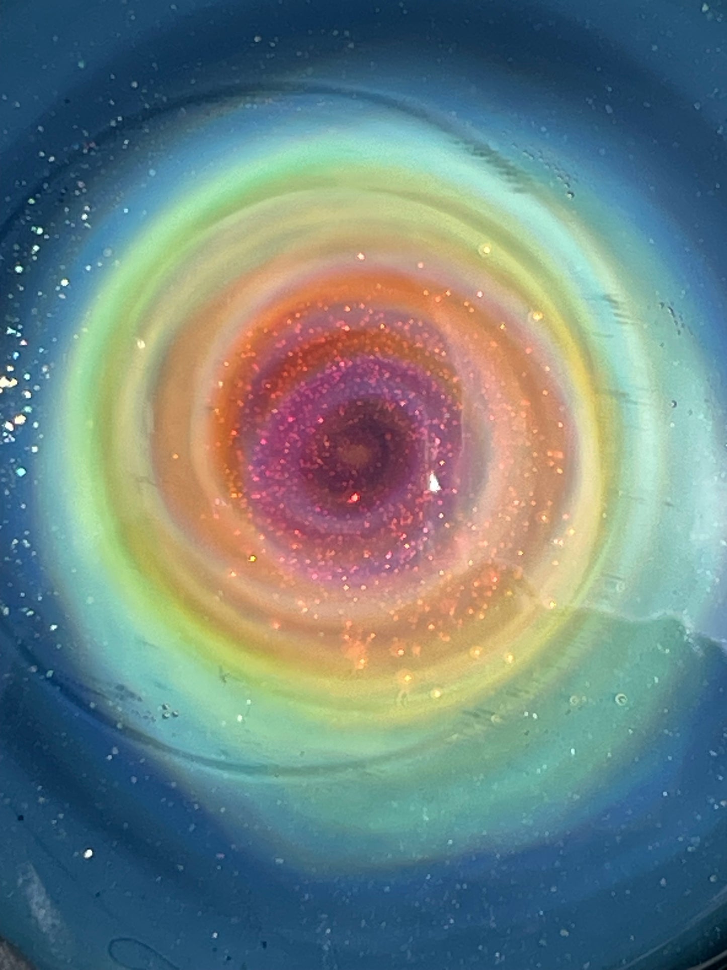 Cosmic Objekt - Silver & Gold Fumed Space/Galaxy Pendant