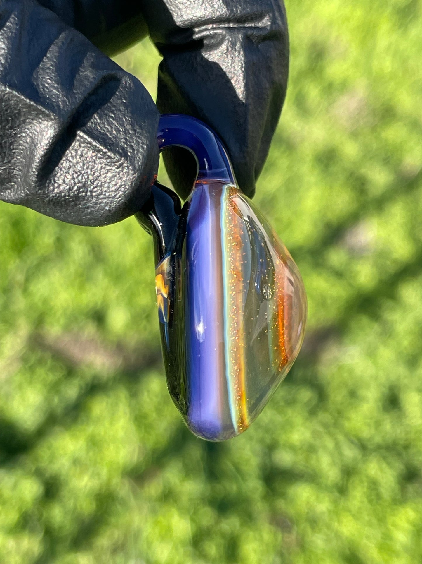 Cosmic Objekt - Silver & Gold Fumed Space/Galaxy Pendant