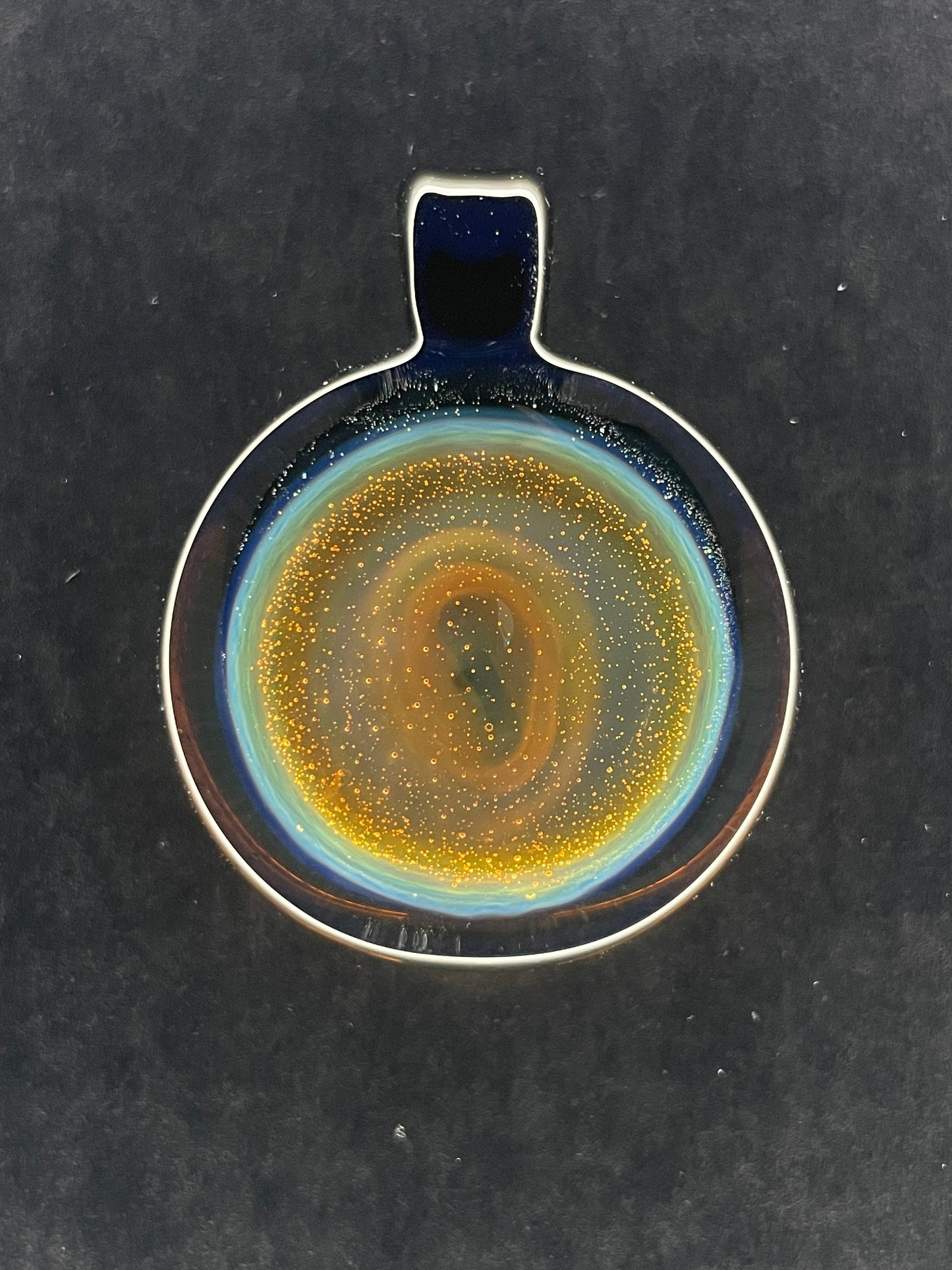 Cosmic Objekt - Silver & Gold Fumed Space/Galaxy Pendant