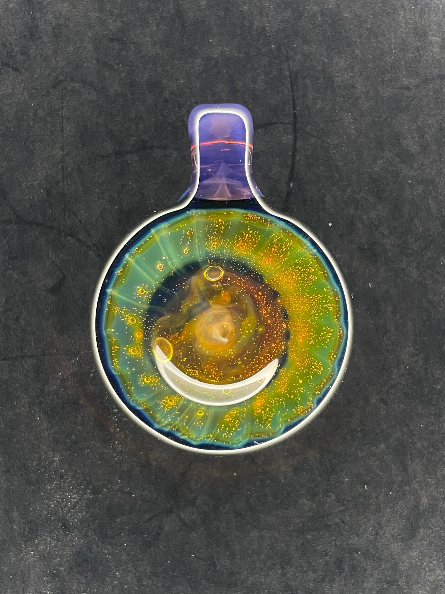 Cosmic Objekt - Silver & Gold Fumed Space/Galaxy Pendant
