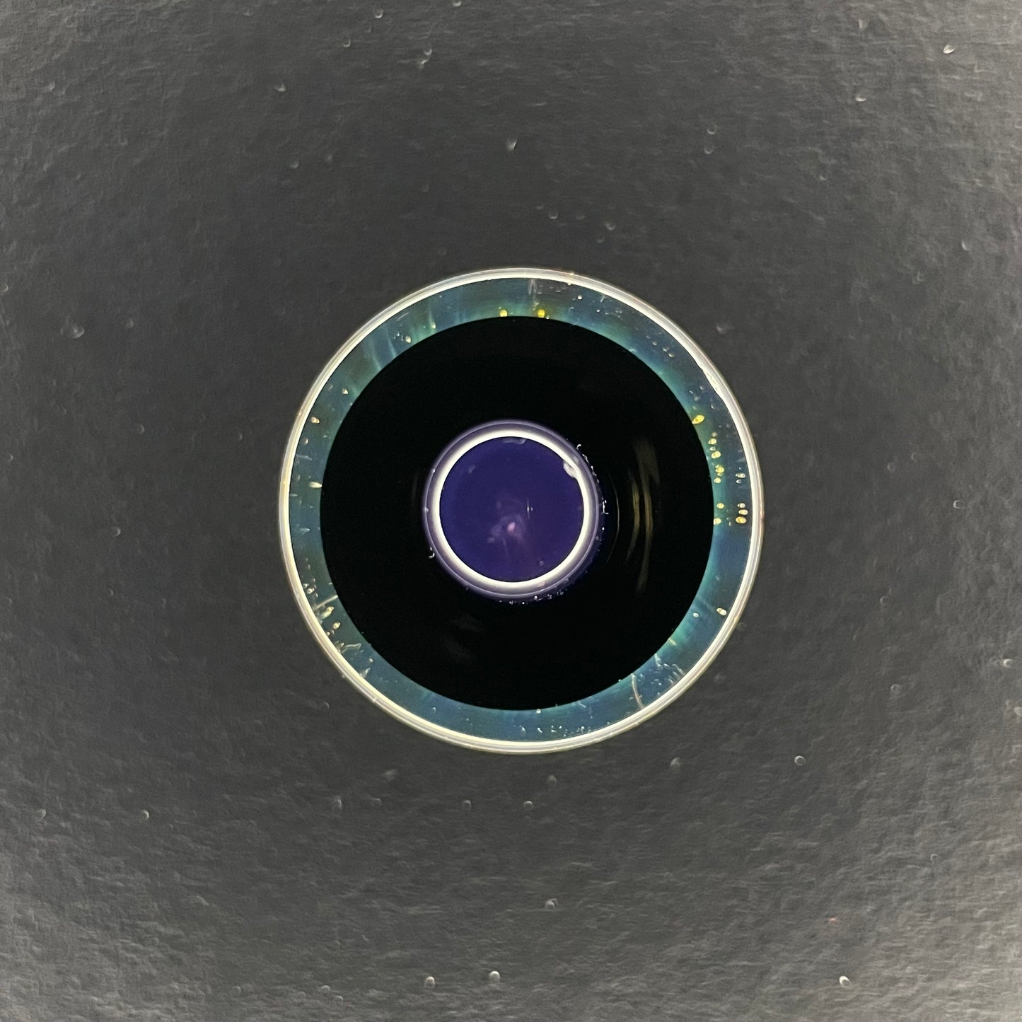 Silver Fumed Cosmic Flat Cap - Dense Gold Purple & Galaxy