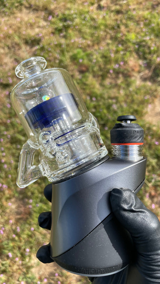 Puffco Peak Pro Recycler Glass Top - Space Tech Accent