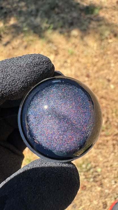 Saber Tooth Skull Cosmic Object #3  w/ Crushed Opal (34.5mm/1.35")