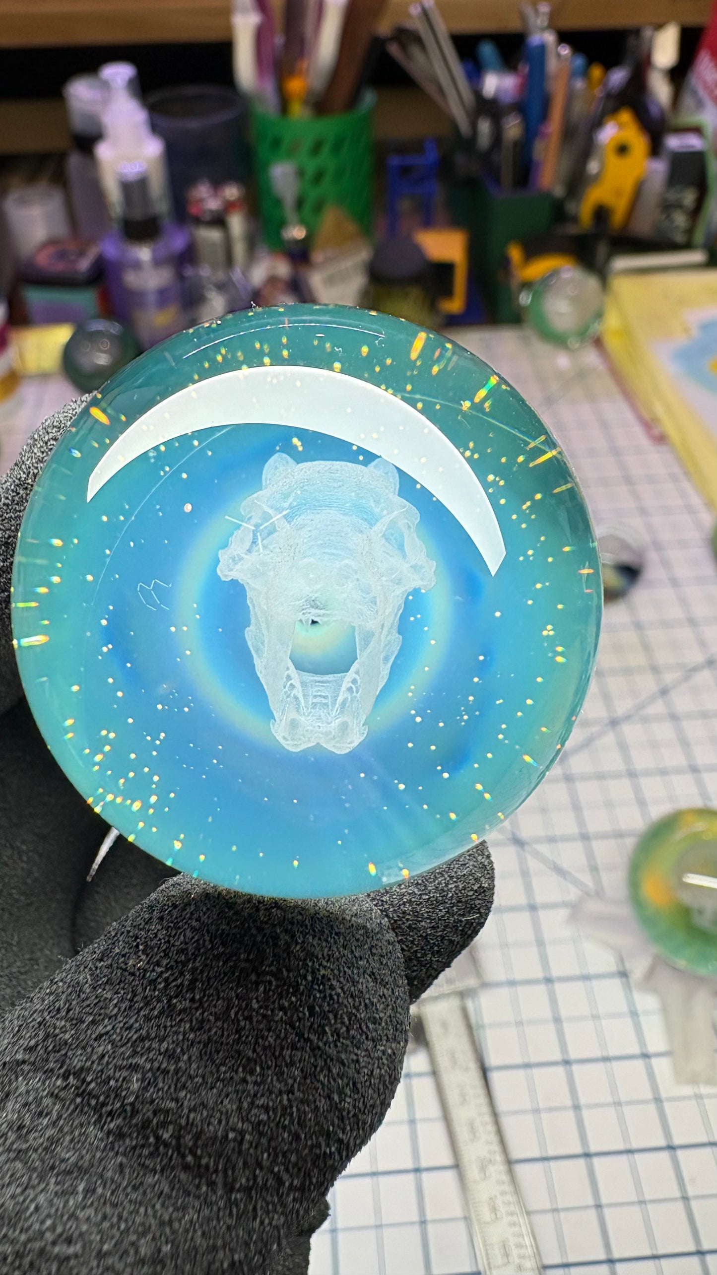 Saber Tooth Skull Cosmic Object #4 (39.6mm/1.5")