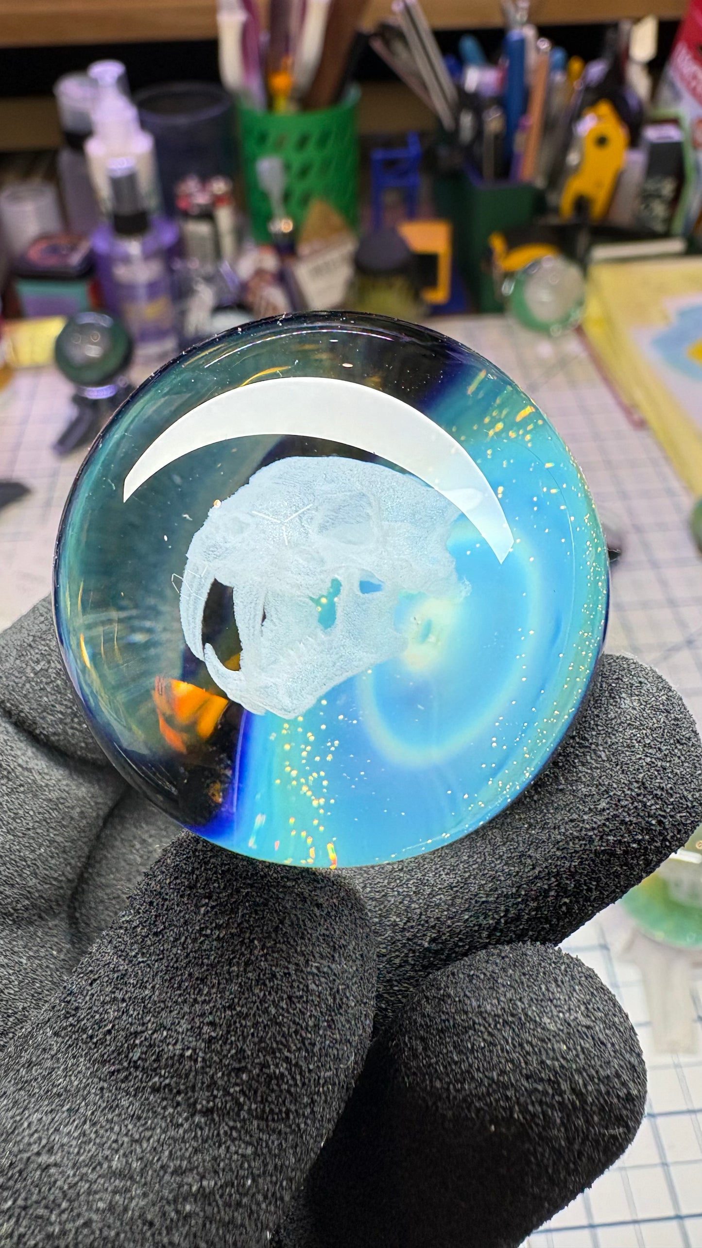 Saber Tooth Skull Cosmic Object #4 (39.6mm/1.5")
