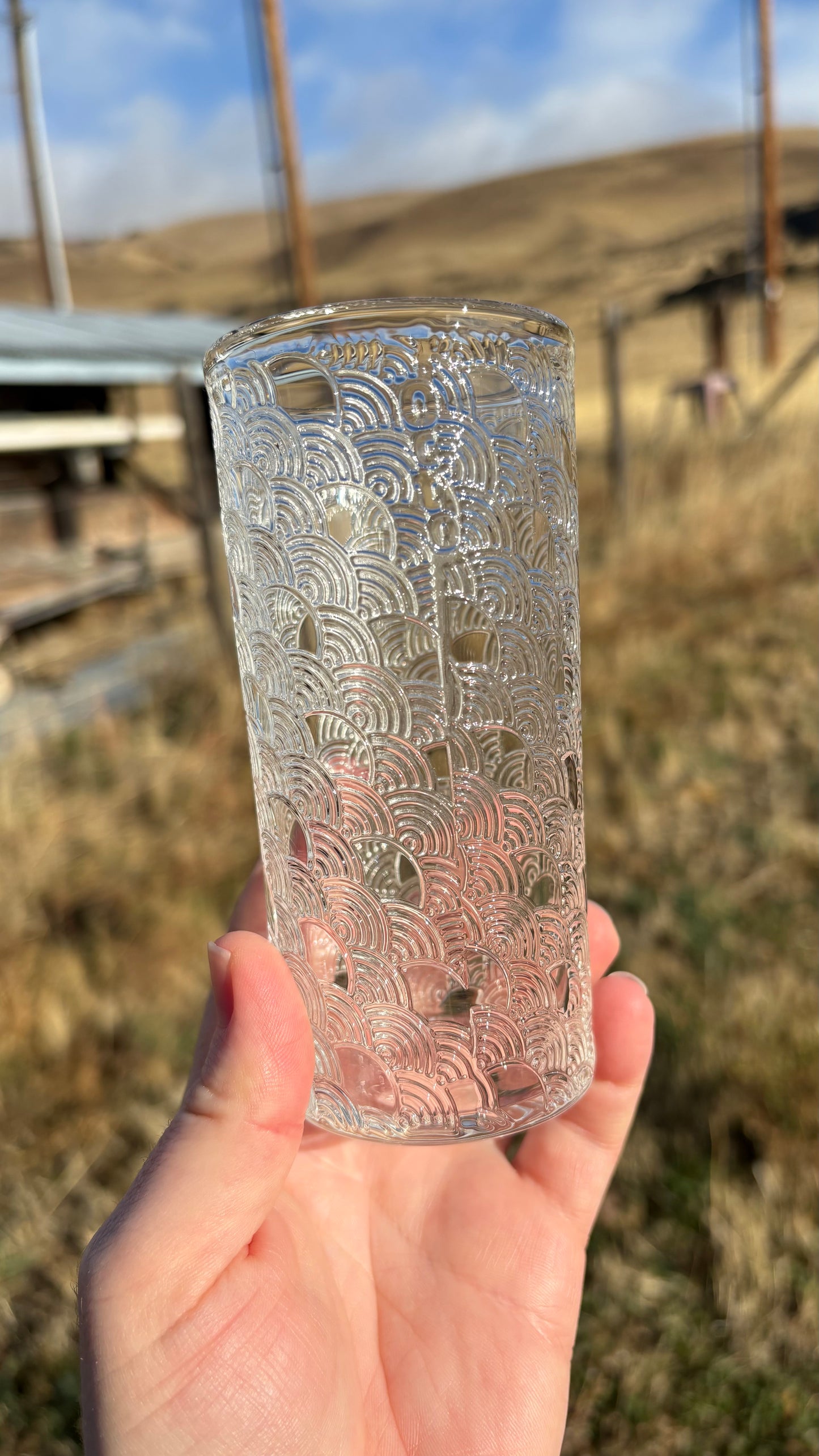 Seigaiha 8.8oz Tumbler Glass