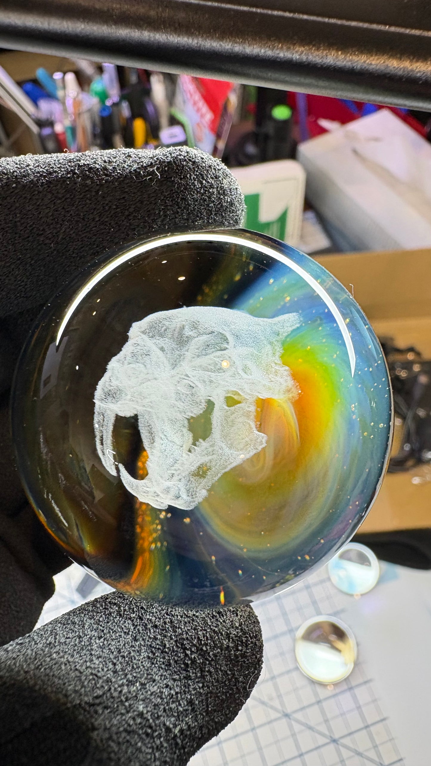Saber Tooth Skull #7 - Cosmic Object (44mm/1.7")