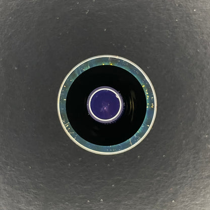 Silver Fumed Cosmic Flat Cap - Dense Gold Purple & Galaxy
