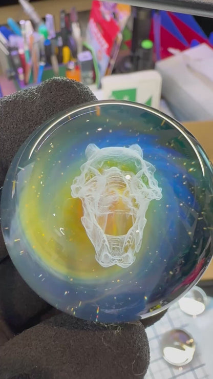 Saber Tooth Skull #7 - Cosmic Object (44mm/1.7")